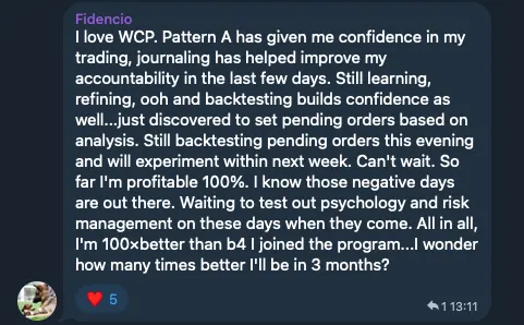 Community feedback about improved trading confidence and accountability